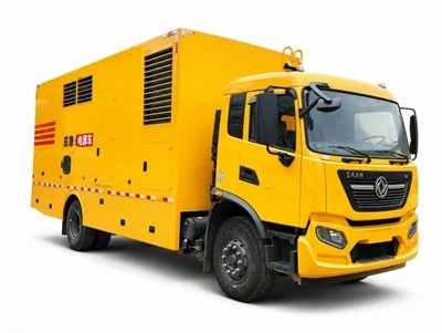 Dongfeng 4 Axle 1,000KW รถบรรทุกเครื่องกำเนิดไฟฟ้าเคลื่อนที่